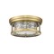 Z-Lite Clarion 2 Light Flush Mount, Rubbed Brass & Inner Clear Water & Outer Clear 493F2-RB - alternate 5